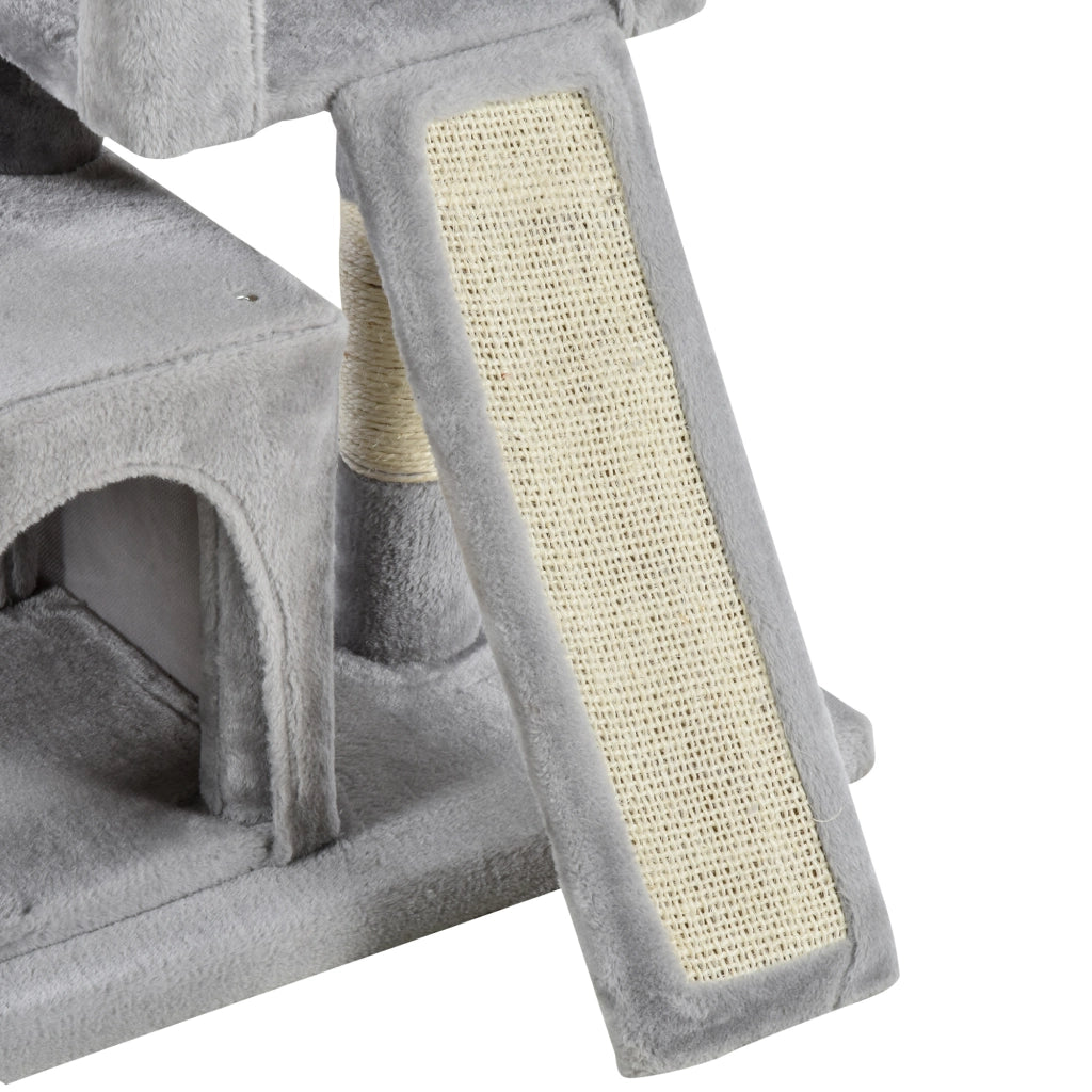 Albero per gatti con colonne di sisal ¨C zephmum ¨C grigio chiaro 83 cm