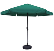 MAURY'S OMBRELLONE DA GIARDINO TONDO 3 MT CON BORDO COLORE VERDE