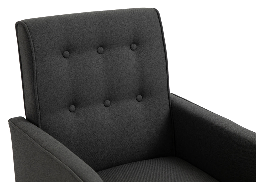 Sedia a dondolo in tessuto Dream grigio scuro