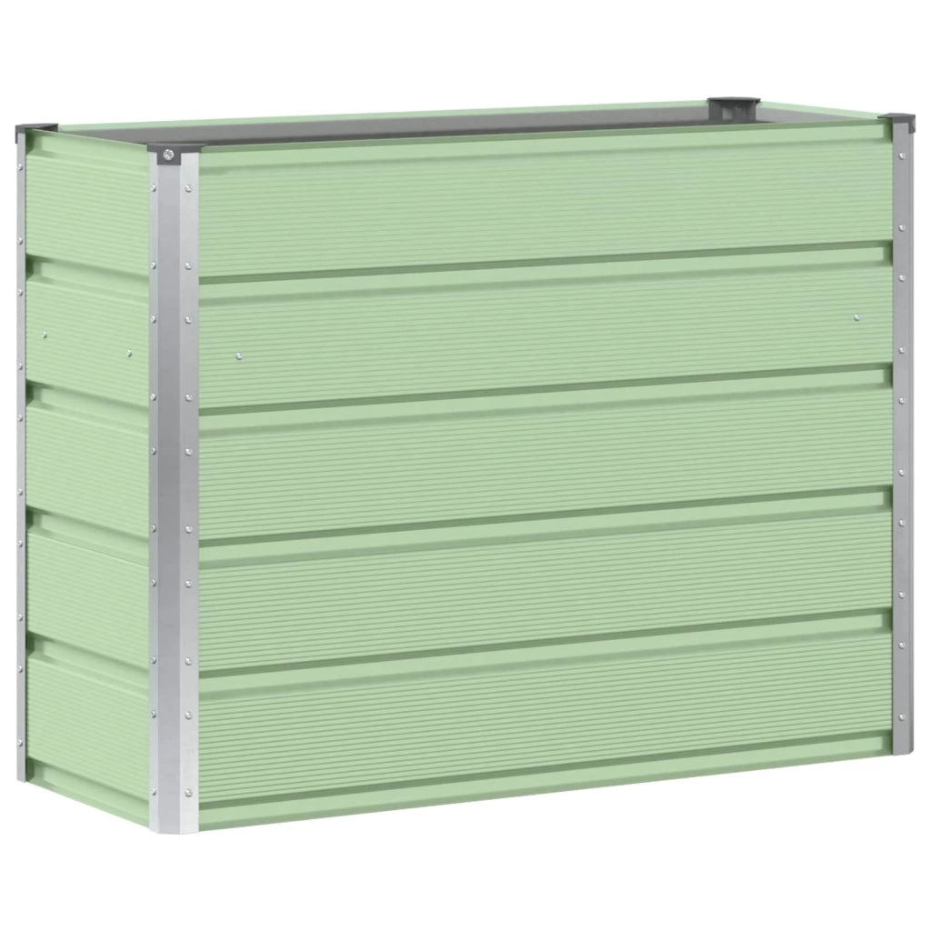 Fioriera moderna multiuso per interni/esterni 100 x 40 x 75 cm in acciaio verde 02_0059259