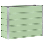 Fioriera moderna multiuso per interni/esterni 100 x 40 x 75 cm in acciaio verde 02_0059259