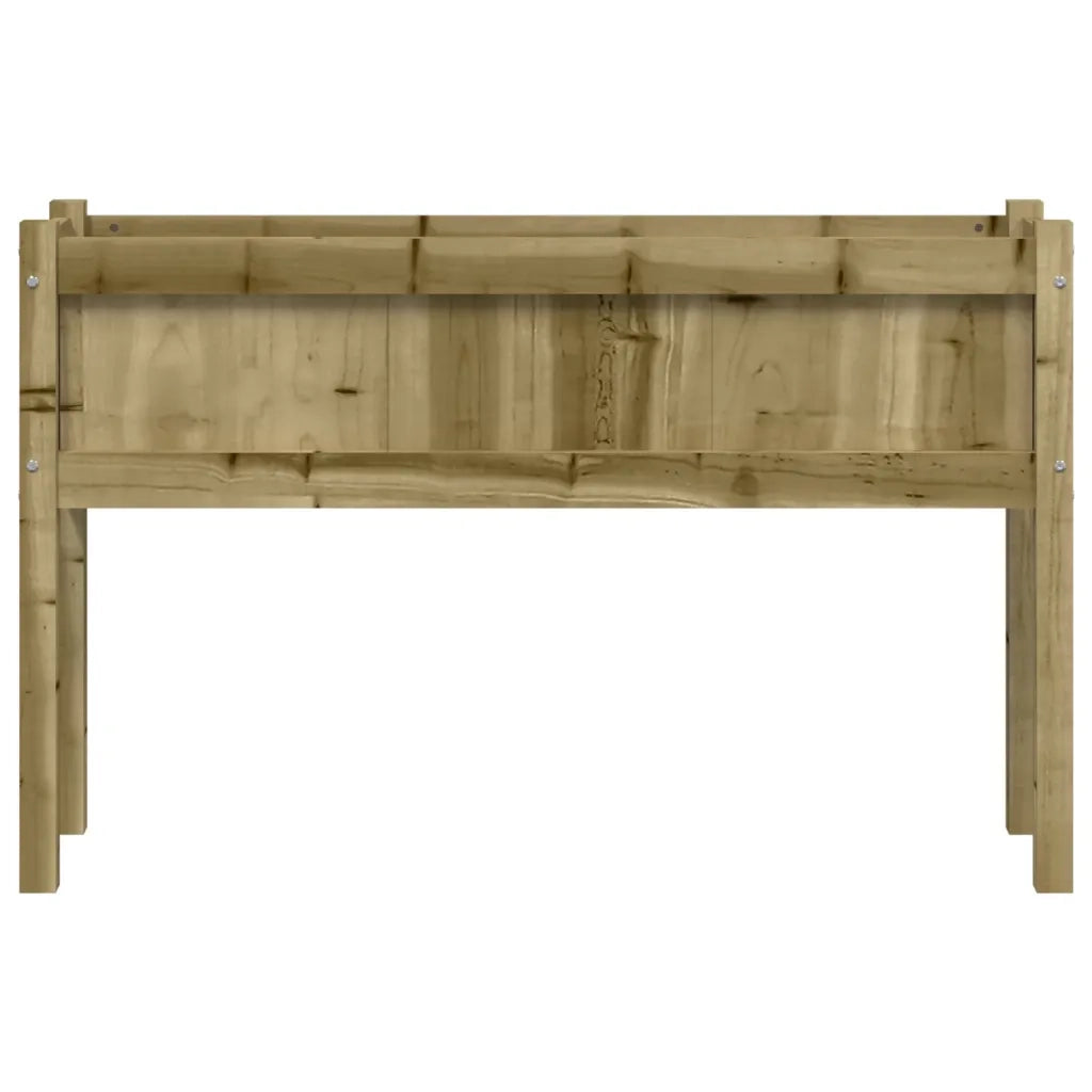 Fioriera Giardino con Gambe-Vaso da giardino 110x31x70 cm Legno Pino Impregnato