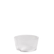 Set di 6 Ciotole Handy in Vetro Soffiato Trasparente con Texture a Solchi Verticali, Design Elegante, Versatile e Lavabile in Lavastoviglie