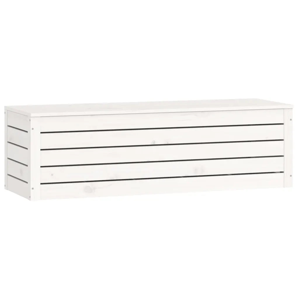 Contenitore Portaoggetti Bianco 109x36,5x33cm Massello di Pino cod mxl 62556