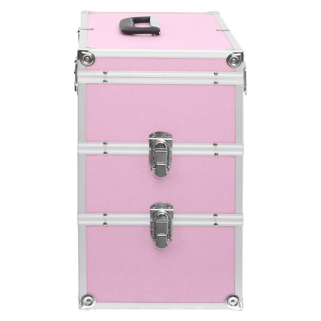 Valigia per Cosmetici 37x24x40 cm Rosa in Alluminio CFW8139061