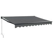 Tenda da Sole | Tenda parasole Retrattile Antracite 3x2,5 m Tessuto e Alluminio