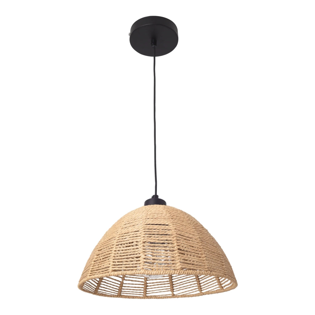 Lampada da terra/sospensione E27 nero naturale 03_0010747