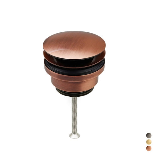 PILETTA CLIC CLAC IN OTTONE CERTIFICATO NF- 11/4 - Dorata- DEBOR- pezzi 1