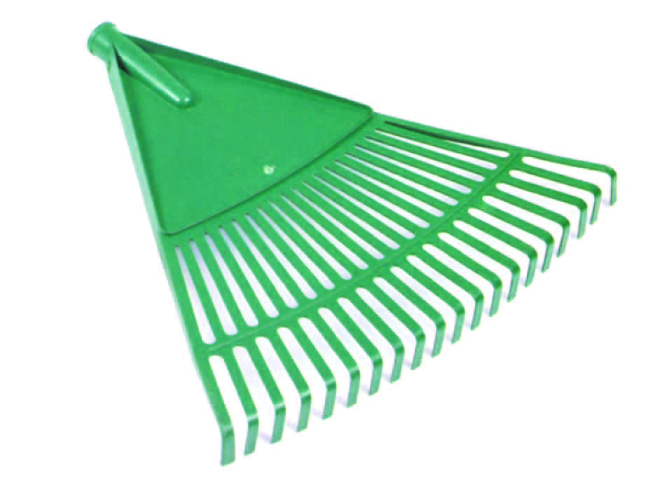 SCOPA PER FOGLIE IN PLASTICA FISSA- - 20 denti - cm.44x39,5h. - 6 pezzi IL CAMPO