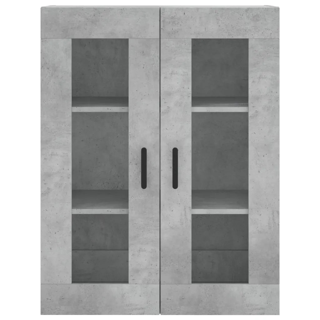 Credenza | Madia | Buffet da pranzo | Armadio da pranzo Grigio Cemento 69,5x34x180 cm in Legno Multistrato