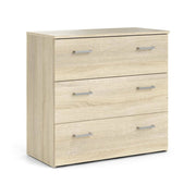 Cassettiera Adal, Settimino multiuso, Comò camera da letto, Mobile con cassetti, 74x36 h70 cm, Quercia