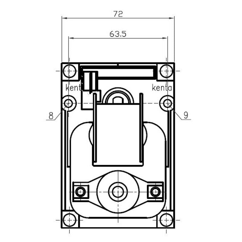 Ricambistufeapellet motoriduttore Kenta K9175160 coppia nominale 25Nm, assorbimento 28Watt, velocità