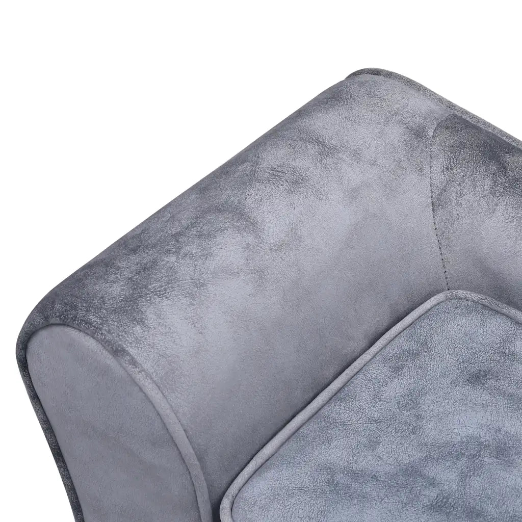 Divano per Cani Grigio 57x34x36 cm in Peluche 170940