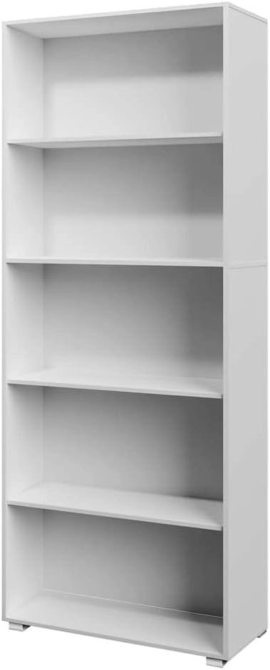 ® Libreria Scaffale Vela 190cm 5 Ripiani Mobile Archiviazione Documenti Ufficio Soggiorno