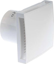 Ventilatore per la stanza da bagno 100mm Timer Sensore di umidità Ventilatore silenzioso per parete Ventilatore d'aspirazione per cucina Garage e toilette