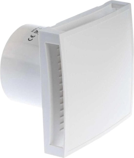 Ventilatore per la stanza da bagno 100mm Timer Sensore di umidità Ventilatore silenzioso per parete Ventilatore d'aspirazione per cucina Garage e toilette