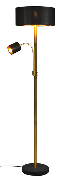 Piantana da Interno Attacco E27 in Metallo Ottone Opaco