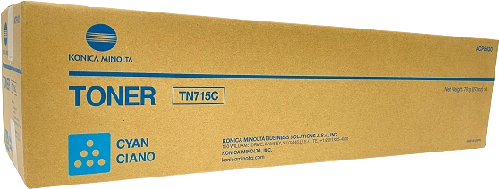 ORIGINAL Konica Minolta toner ciano ACP8450 TN-715C ~45000 Seiten