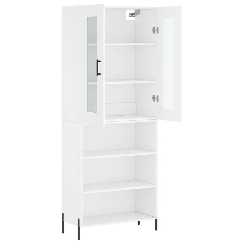 Credenza Bianca 69,5x34x180 cm in Legno Multistrato 3198729