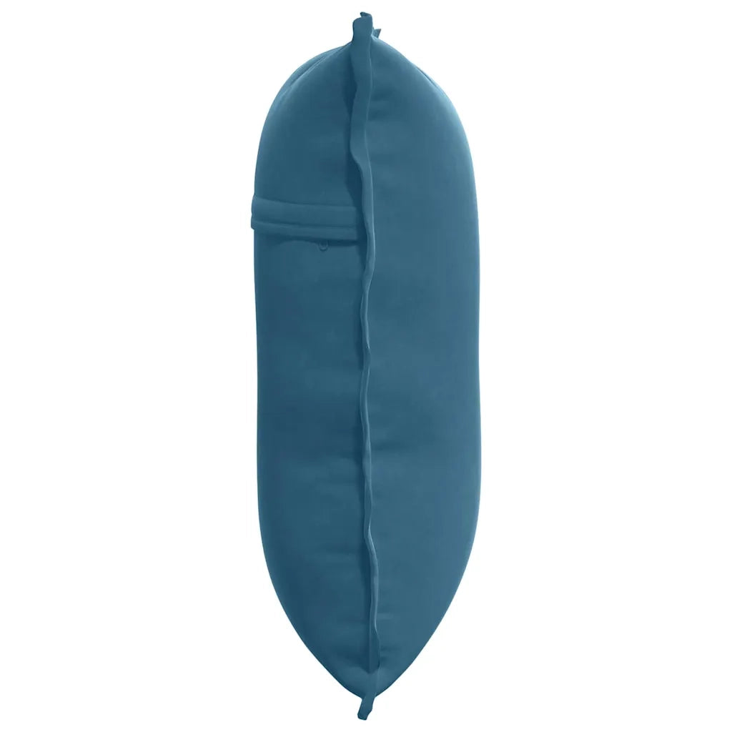 Cuscino per Schiena | Cuscino dorsale Blu 60 x 50 cm Tessuto in Cords