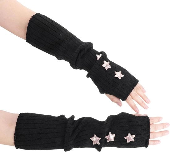 Calzettoni per braccia per bambine - 2 pezzi accessori Y2K per bambine con dita semicurve.