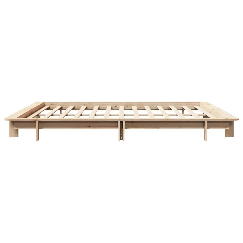 Letto senza Materasso 160x200 cm in Legno Massello di Pino 850653