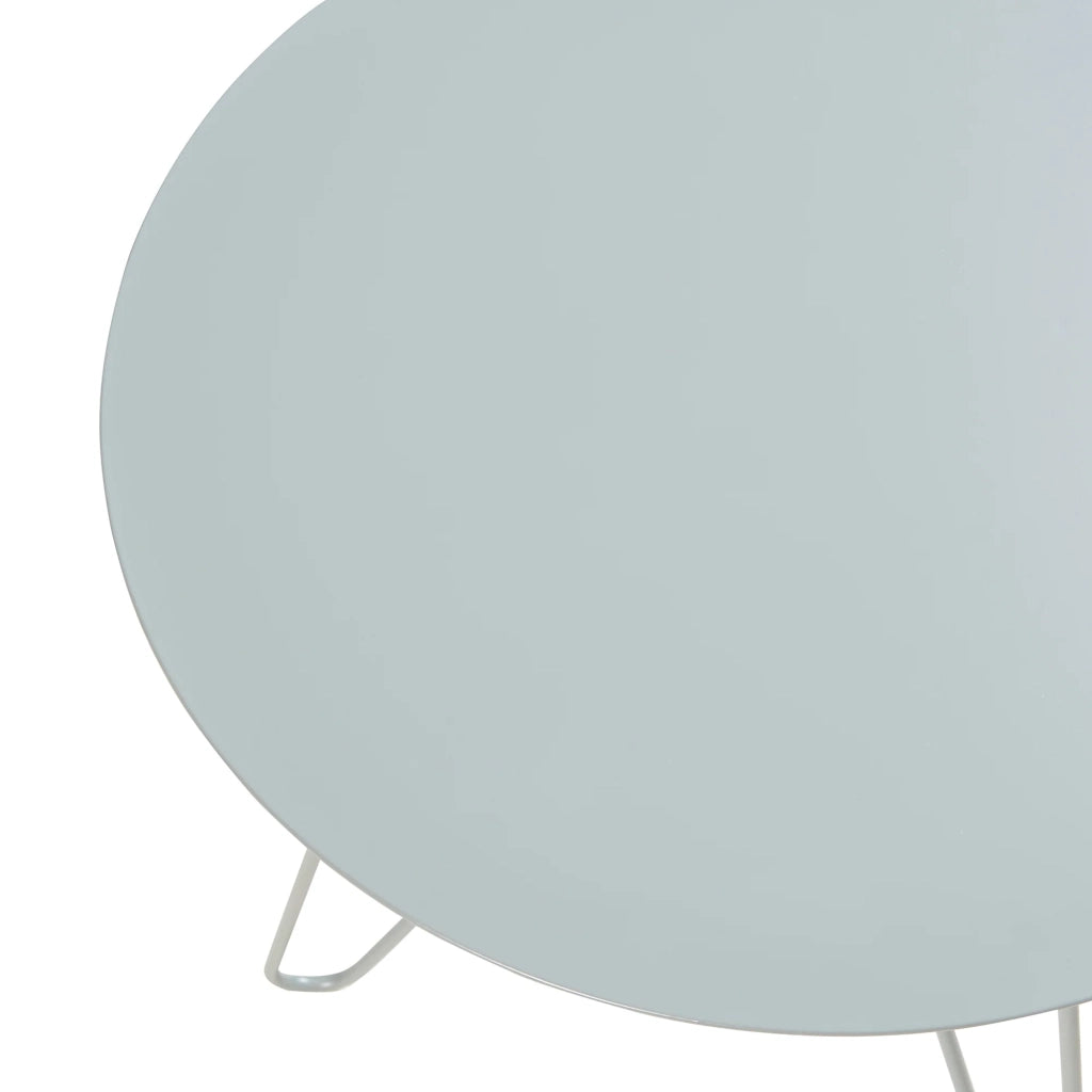 Tavolino laterale 45 x 43 cm metallo grigio 03_0010937