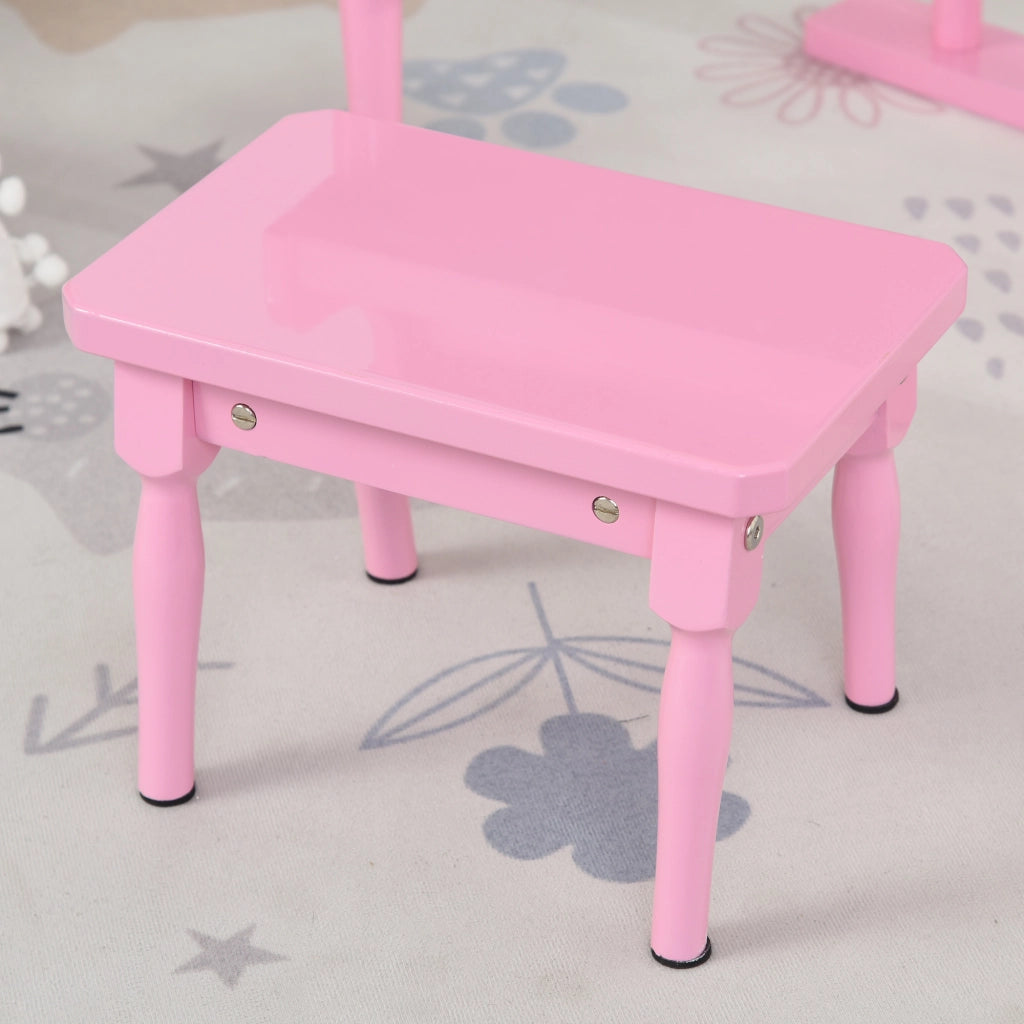 Pianoforte giocattolo 30 tasti ¨C Xylo ¨C legno MDF rosa con sgabello e leggio