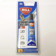 Trade Shop - Set 3 Pezzi Colla C.86 Adesivo 20ml Liquido Sigillante Pelle Gomma Trasparente -