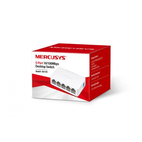 SWITCH MERCUSYS 5 PORTE 10/100Mbps