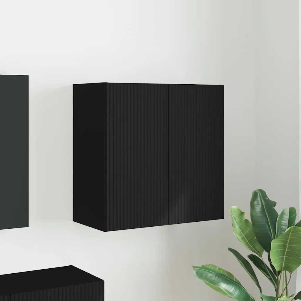 Mobile TV da parete Nero 59,5 x 31 x 60 cm Legno multistrato 892350
