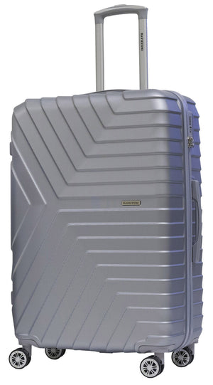 Trolley Valigia Grande Rigida in ABS 4 Ruote TSA Ravizzoni Calipso Silver