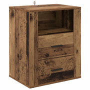 Comodino | Armadio da Notte | Mobiletto da notte con cassetto Legno vecchio 35 x 50 x 60 cm