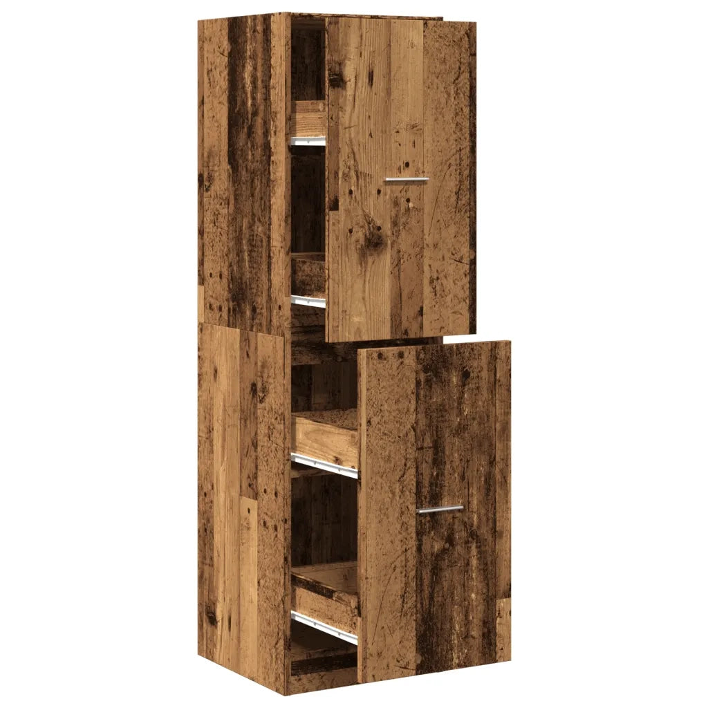 Armadietto da Farmacia Legno Vecchio 40x41x144,5 cm Truciolato