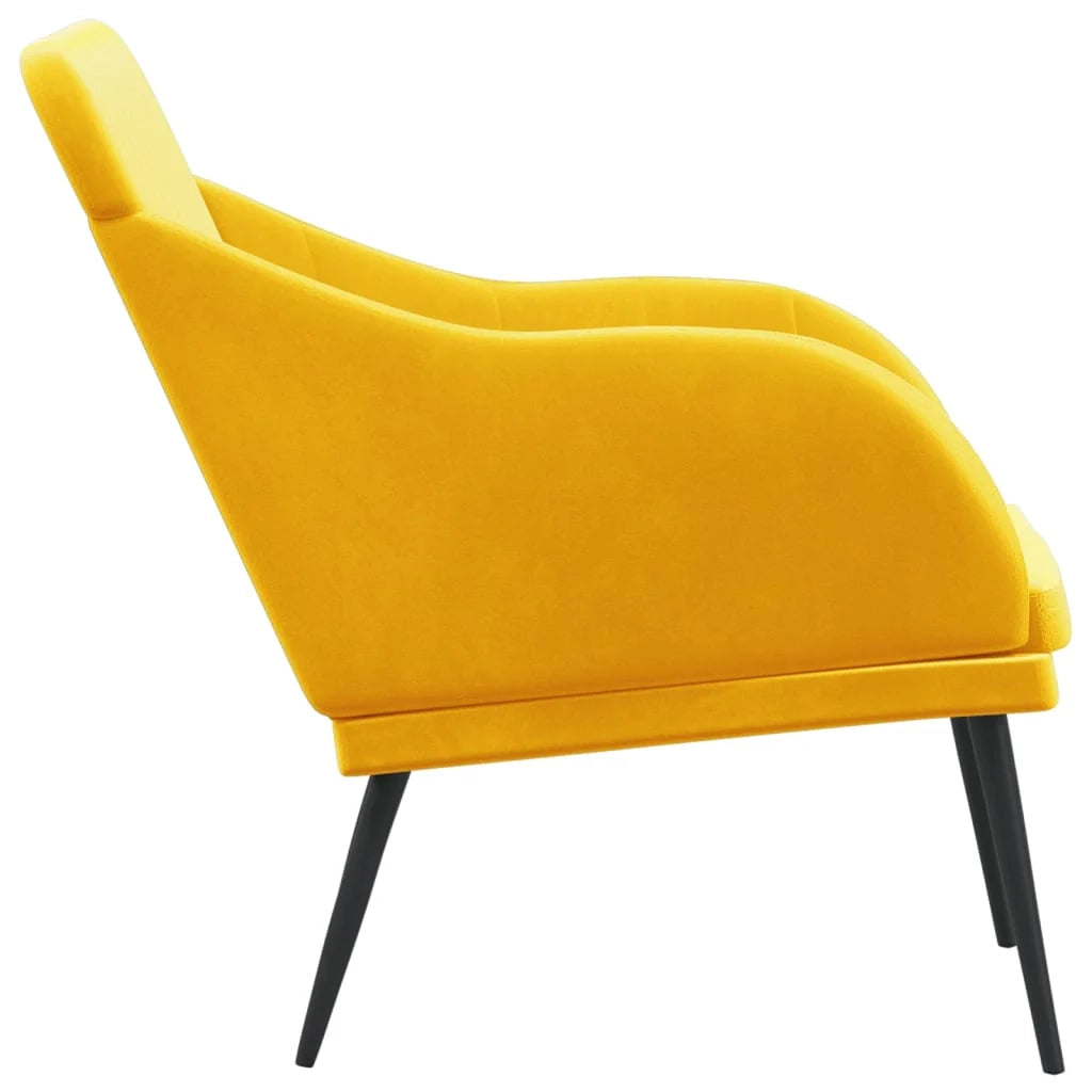 Panca/panca 110 x 76 x 80 cm velluto giallo 02_0010635