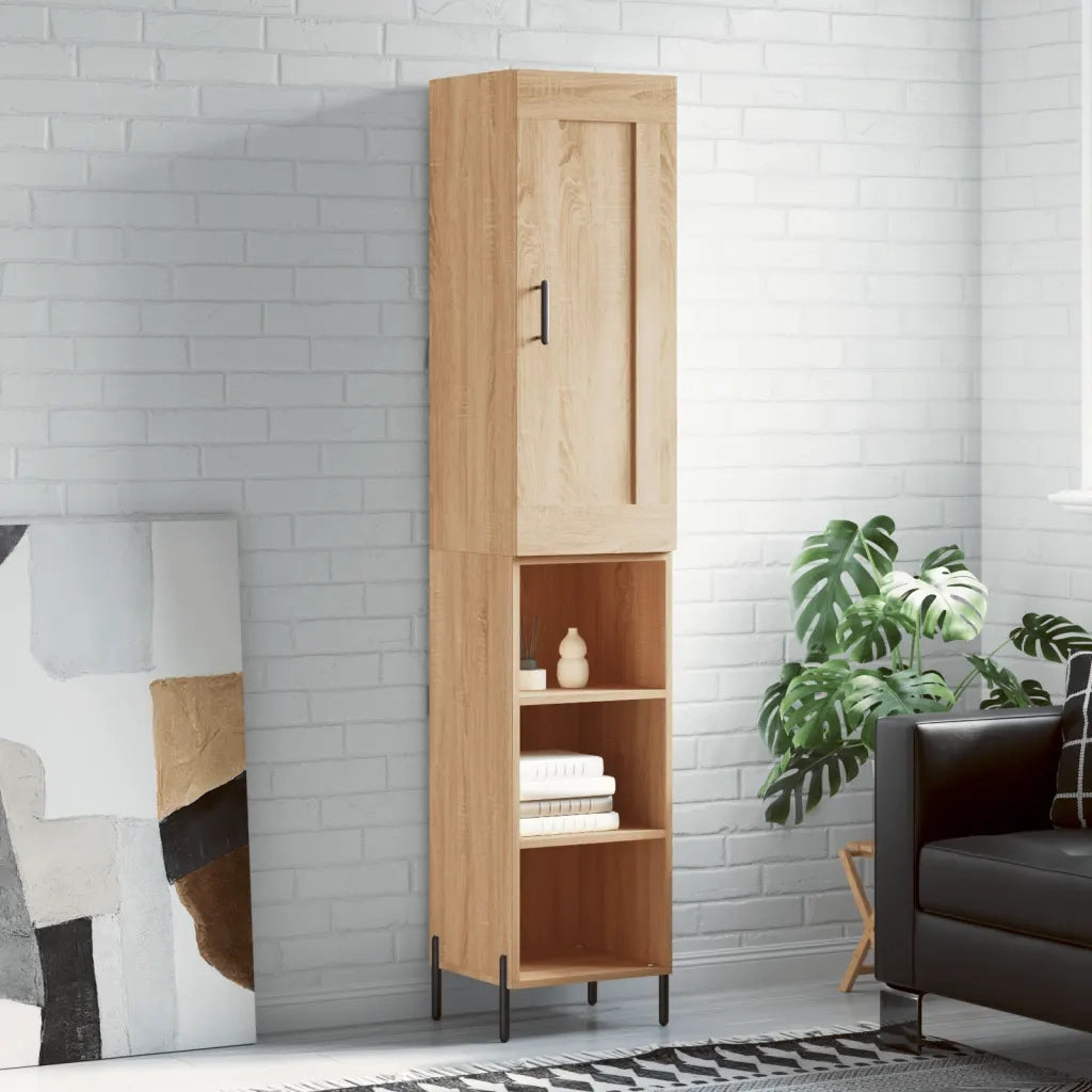 Credenza Rovere Sonoma 34,5x34x180 cm in Legno Multistrato 3200332