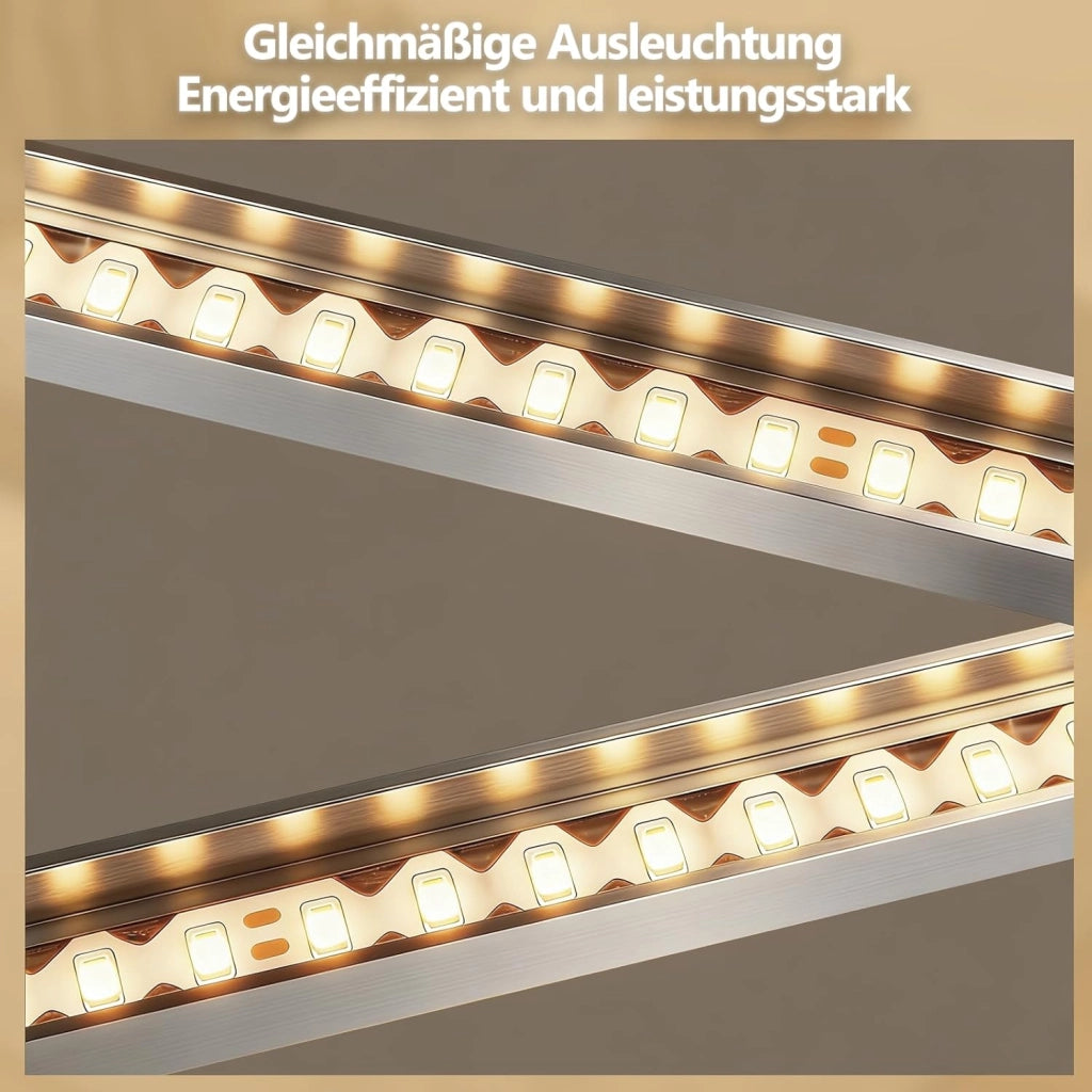 ZMH Plafoniera LED argento 20W 3000K moderna lampada da soffitto per soggiorno camera da letto corridoio ufficio