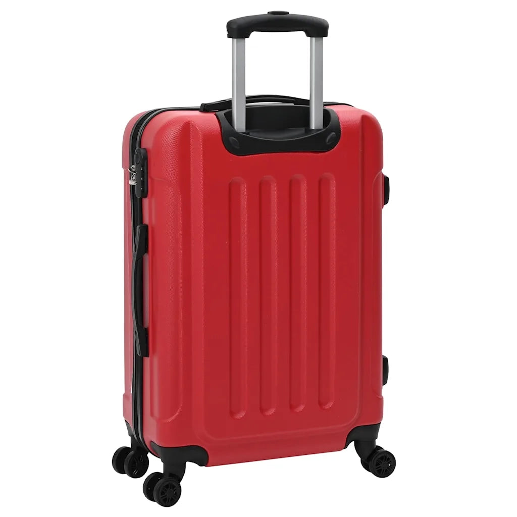 Valigia con blocco 3 pz Rosso 50 x 31 x 78 cm Plastica ABS CFW7280760
