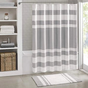 Douchegordijn in microvezelweefsel con trattamento 3M Scotchgard idrorepellente, decorazioni per la stanza da bagno moderna, dimensioni standard 72 x 72, grigio