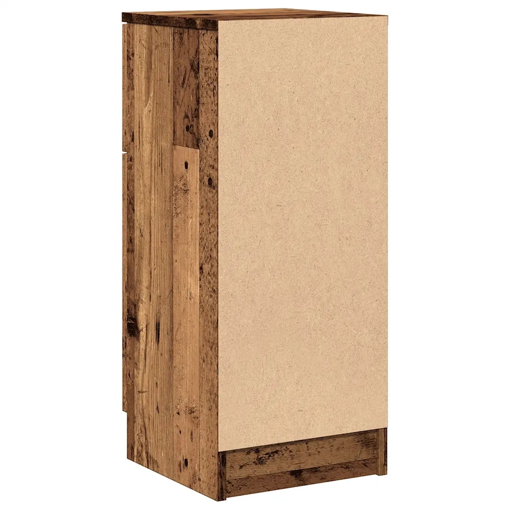 vidaXL Credenze 2 pz Legno Antico 30x30x70 cm in Legno Multistrato