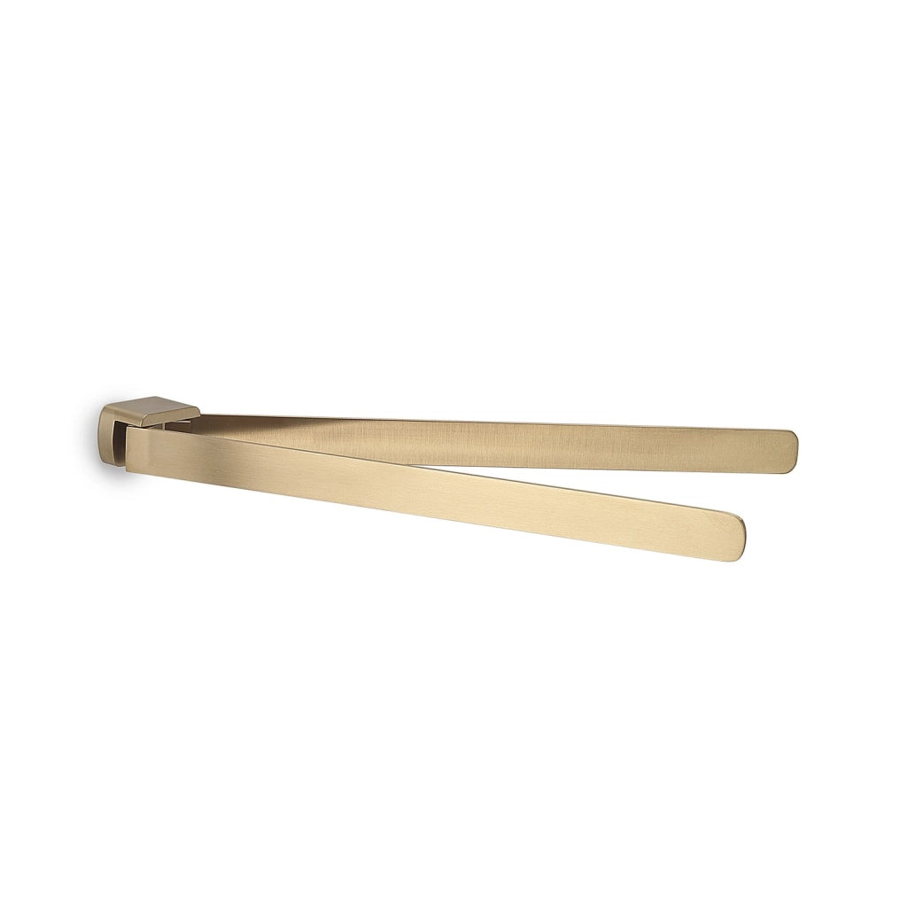 Portasalviette a snodo da muro in ottone e Cromall PI23 Gedy serie PIRENEI Oro Matt