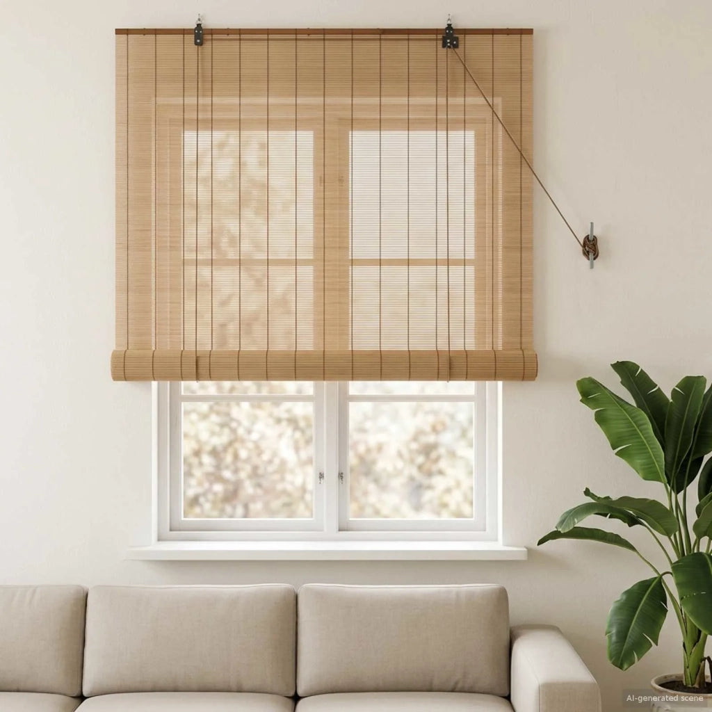 Tenda a rullo Marrone 90 x 160 cm Bambù 42039704