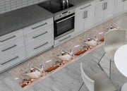 Tappeto Passatoia Cucina Antiscivolo Sottolavello Digitale Dis. Gatto Marinaro - 50x180 - Gatto Marinaro