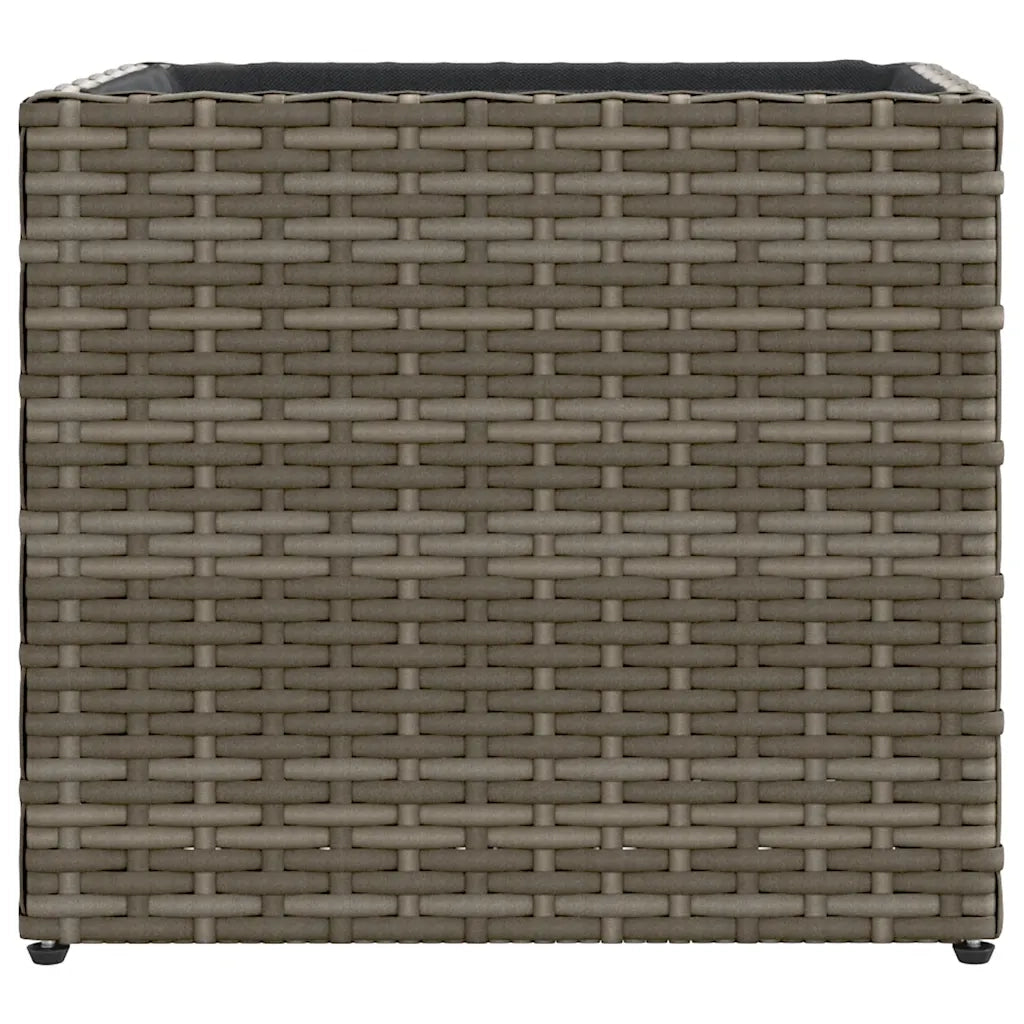 Fioriere da Giardino 2 pz Grigie 36x30x32 cm in Polyrattan 3210533