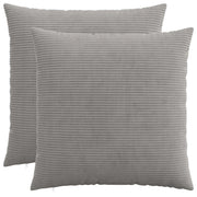 Federa 2 pcs HEERLEN Grigio Chiaro 60 x 60 cm corduroy 912609