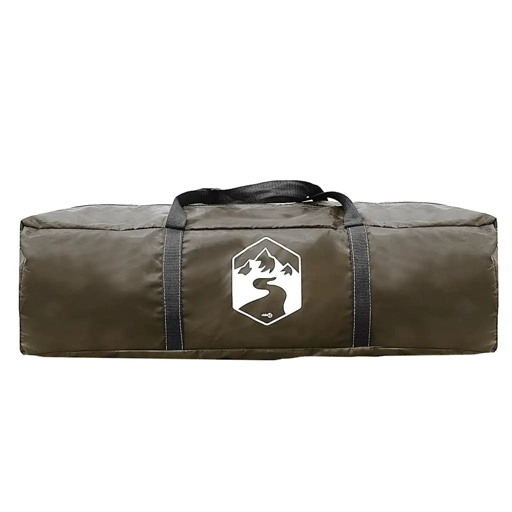 Tenda da Campeggio a Tunnel per 4 Persone Marrone Impermeabile 4009414