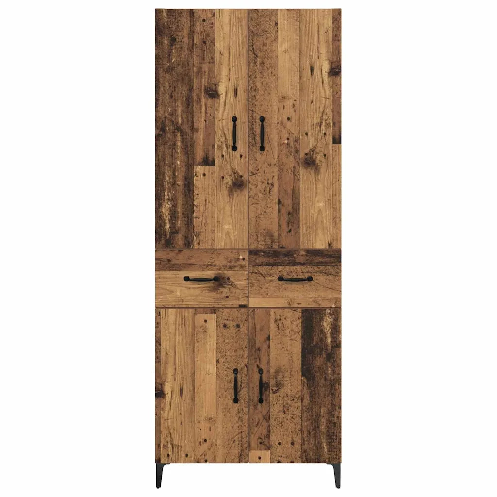 Credenza | Madia | Buffet da pranzo | Armadio da pranzo Legno vecchio 69,5 x 34 x 180 cm Legno multistrato