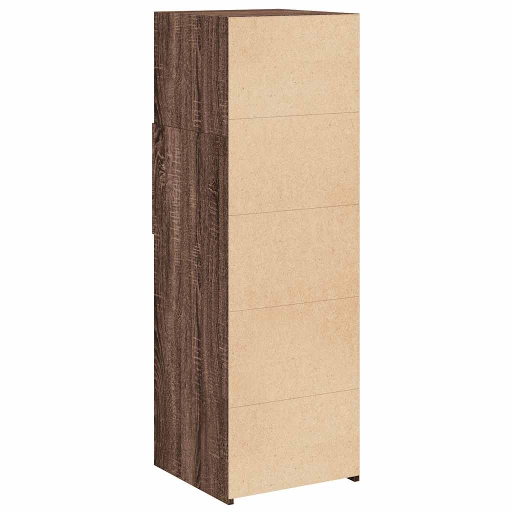 Buffet credenza cassettiera mobiletto mobile contenitore organizer cucina soggiorno salotto alto 40 x 42,5 x 124 cm legno ingegnerizzato marrone 02_0033715