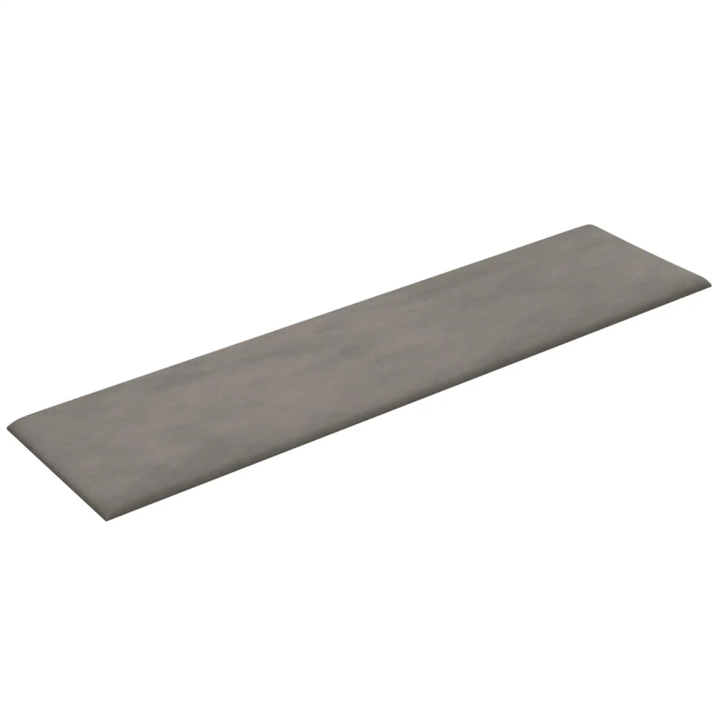 Testiera da Parete 12 pcs Grigio Chiaro Velluto