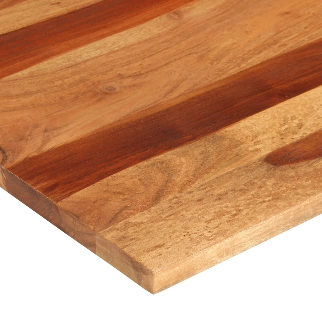Piano Tavolo in Legno Massello di Acacia 25-27 mm 80x80 cm 285998